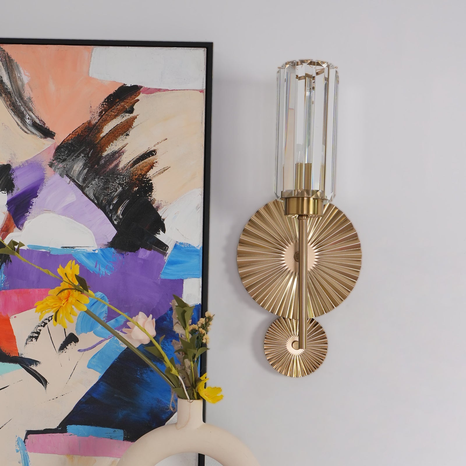 FENWICK VINTAGE BRASS WALL SCONCE