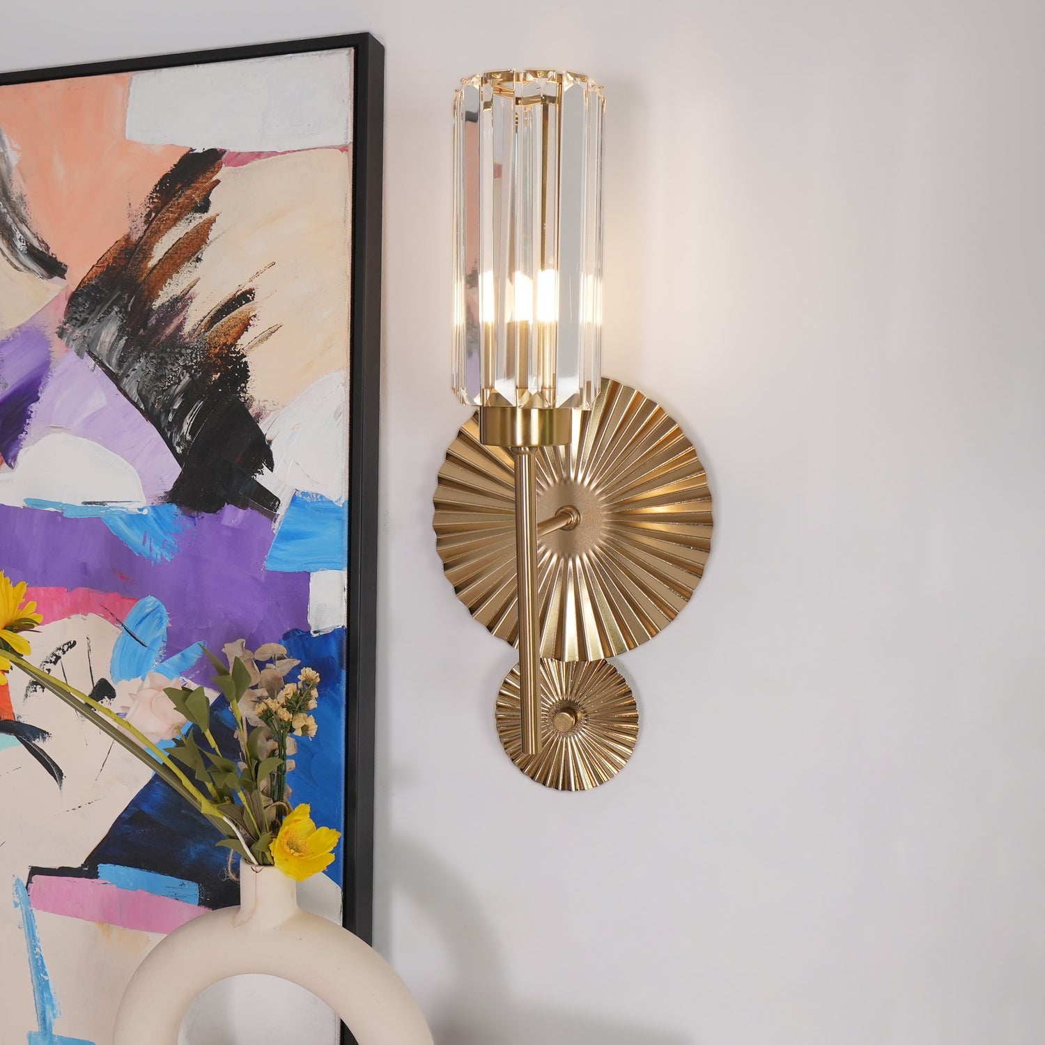 FENWICK VINTAGE BRASS WALL SCONCE
