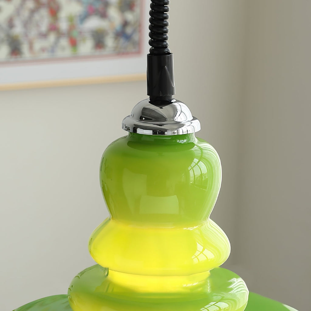 WINCHESTER BOTTLE SHAPE GLASS HANGING LANTERN
