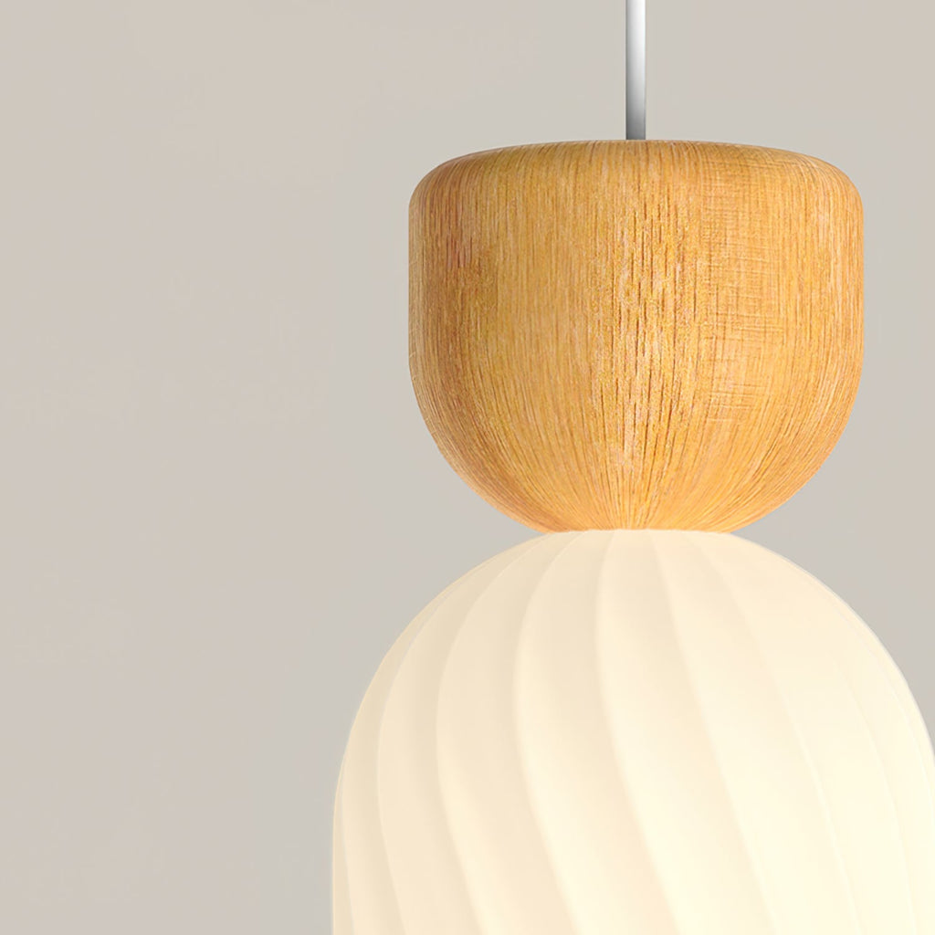FENWICK RIBBED GOURD HANGING LANTERN