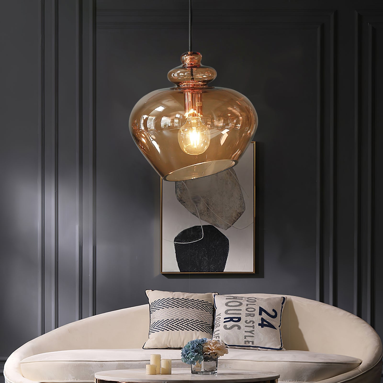 FENWICK CRYSTAL DROPLET HANGING LIGHT