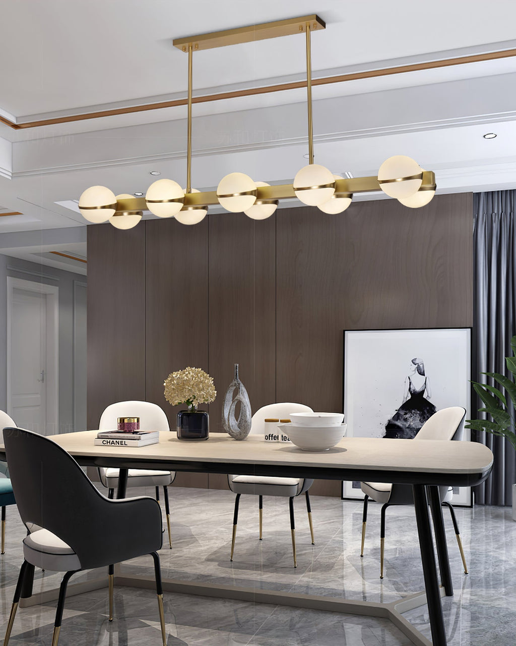 WINTHROP CRYSTAL CEILING ORB