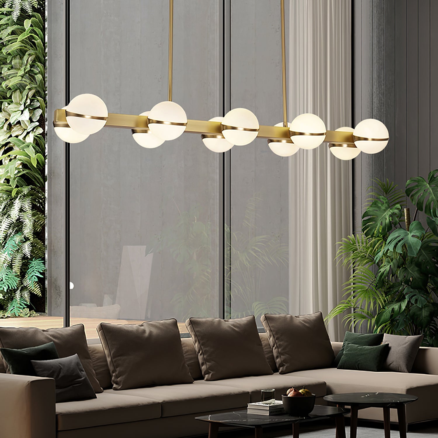 WINTHROP CRYSTAL CEILING ORB