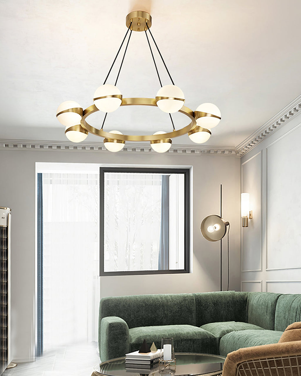WINTHROP CRYSTAL CEILING ORB