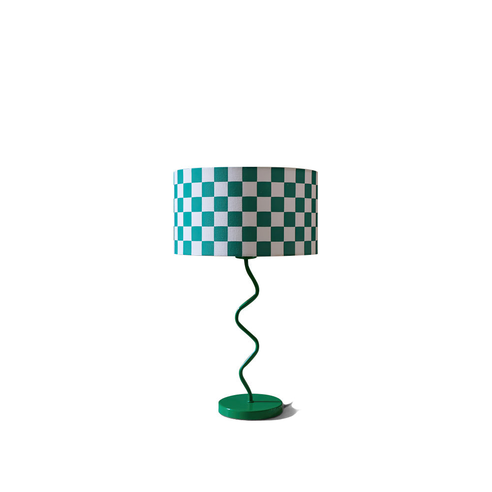 BEAUFORT VERDANT CHECK TABLE LAMP