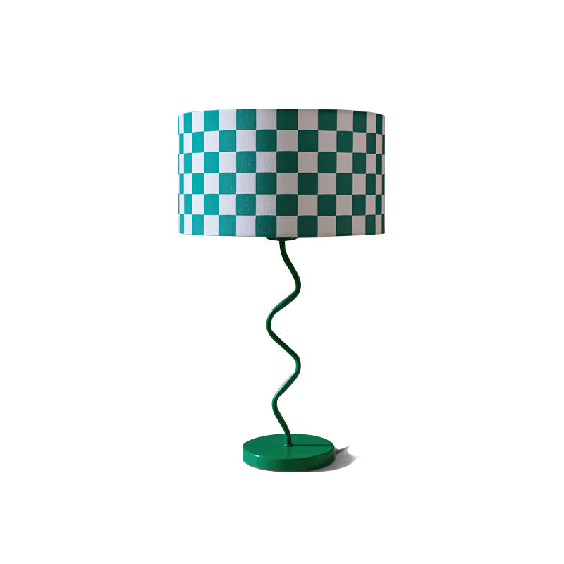 BEAUFORT VERDANT CHECK TABLE LAMP