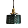 VERDANT GLEAM GLASS HANGING LANTERN