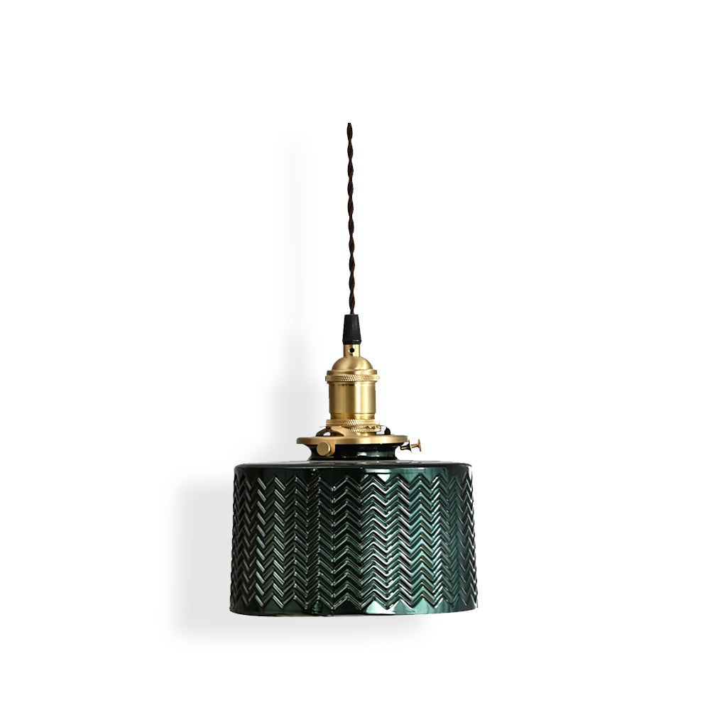 VERDANT GLEAM GLASS HANGING LANTERN