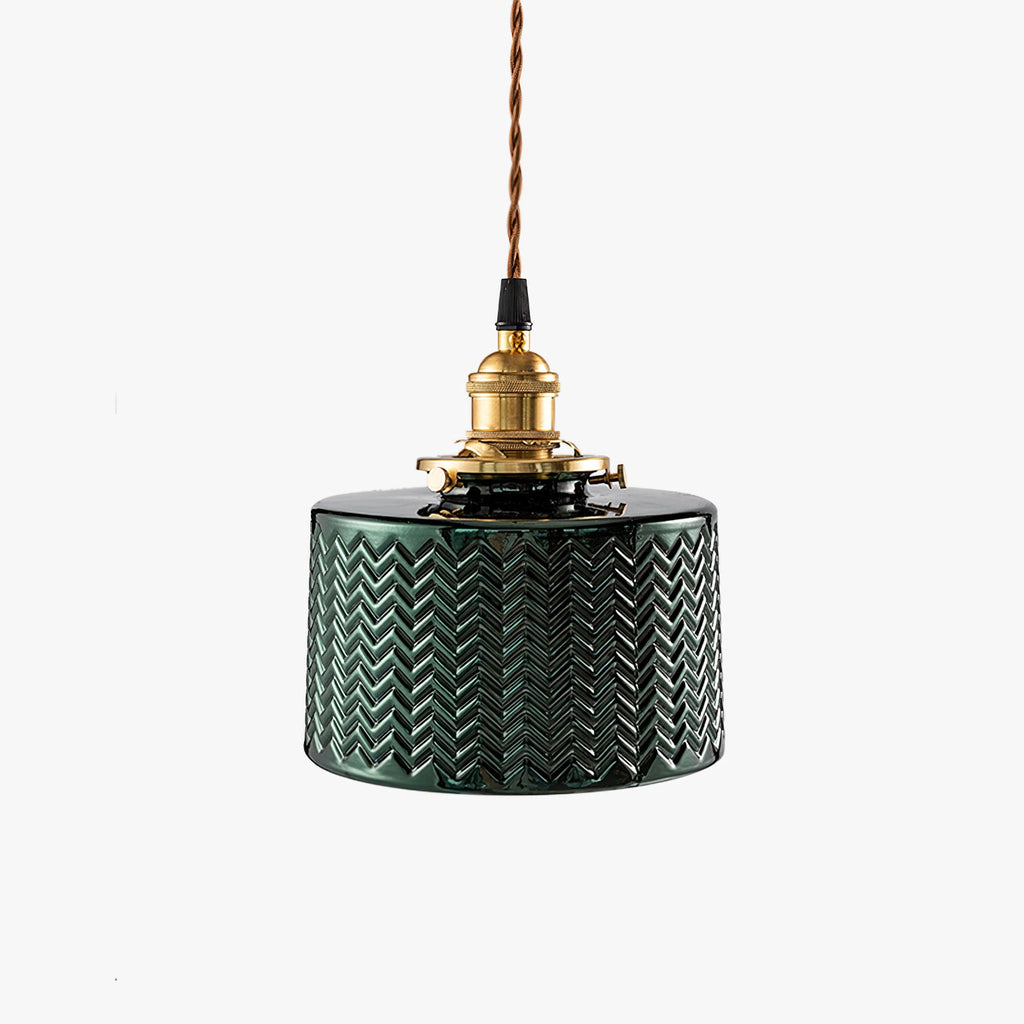 VERDANT GLEAM GLASS HANGING LANTERN