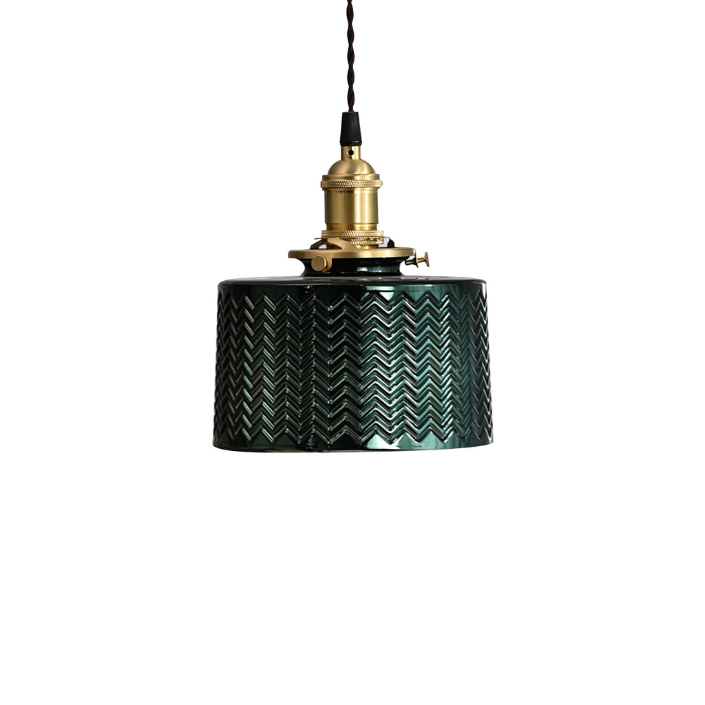 VERDANT GLEAM GLASS HANGING LANTERN