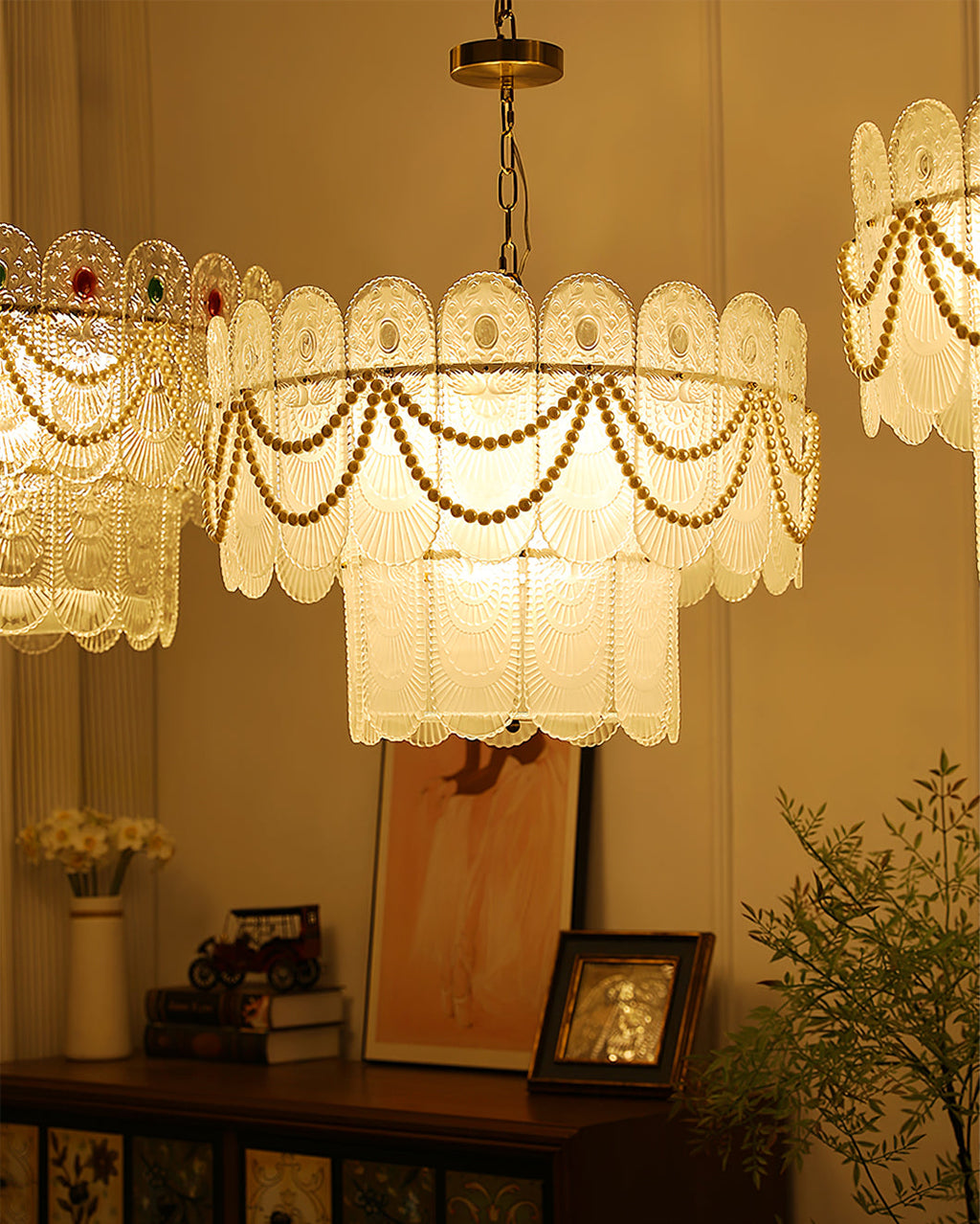 VANDERBILT CRYSTAL LANTERN CHANDELIER