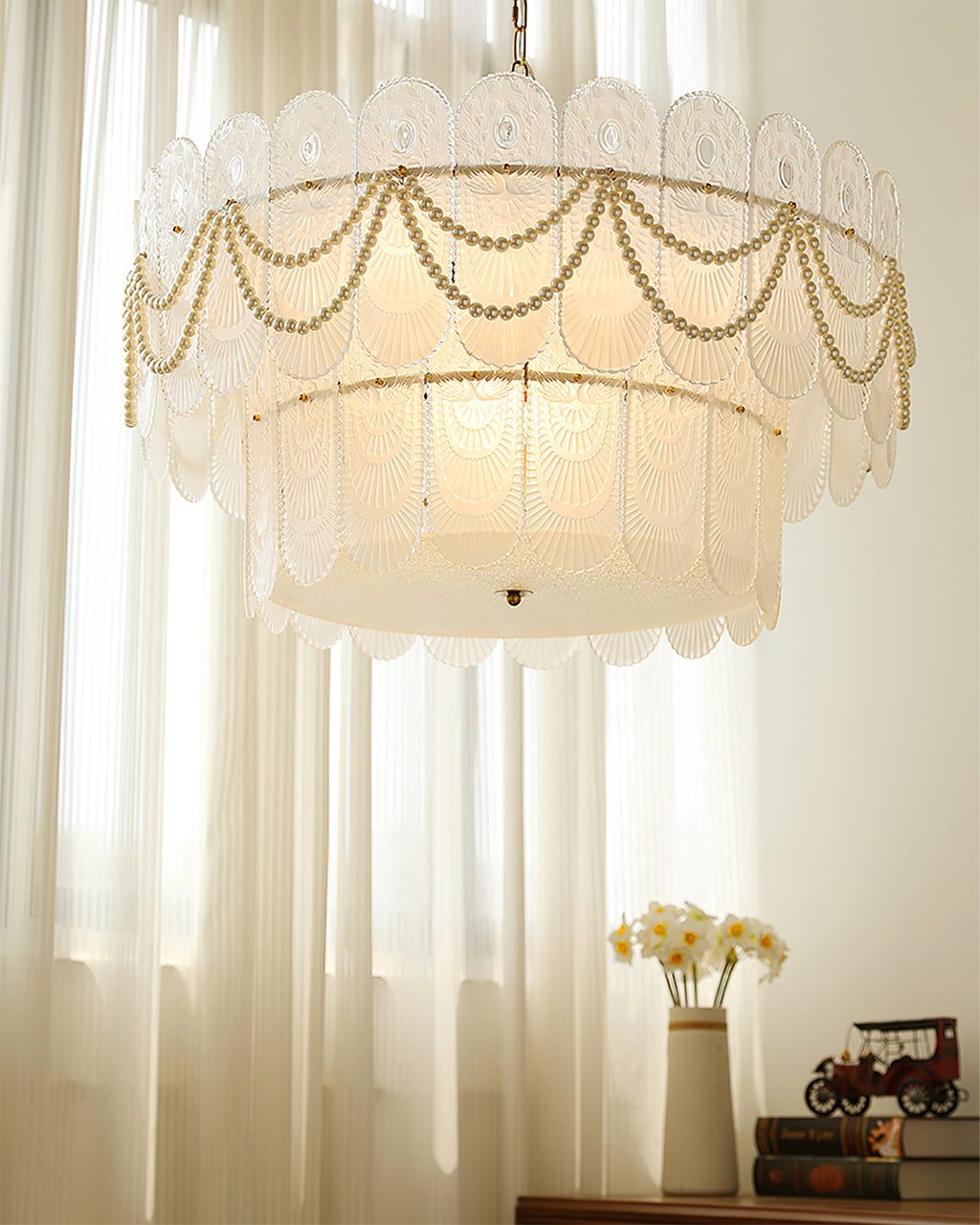 VANDERBILT CRYSTAL LANTERN CHANDELIER