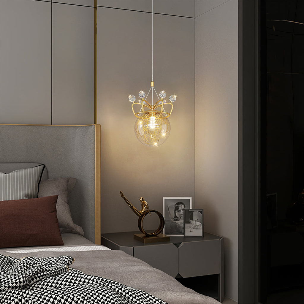 FLORENCE FROSTED FLORA PENDANT LIGHT