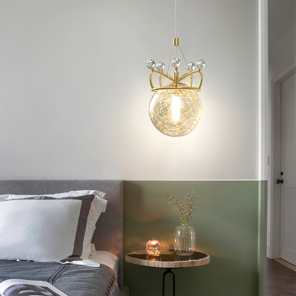 FLORENCE FROSTED FLORA PENDANT LIGHT