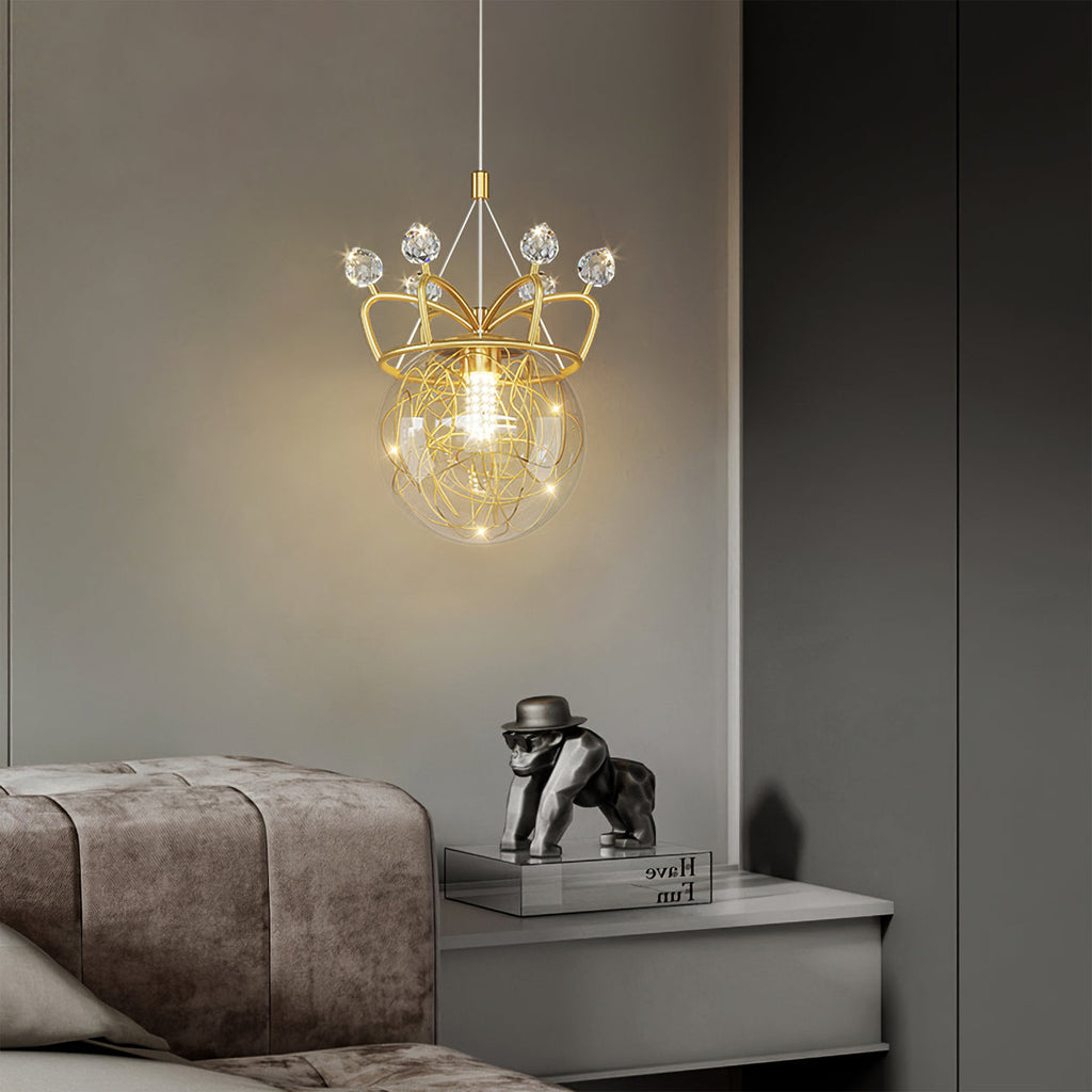 FLORENCE FROSTED FLORA PENDANT LIGHT
