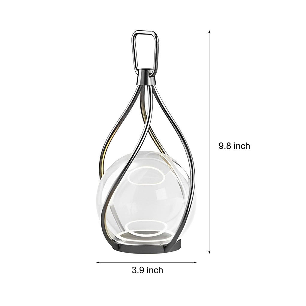WILLOUGHBY METAL ORB NIGHT LANTERN - Waterproof, USB Rechargeable, Portable Illumination"
  
2. "HENLEY STEEL GLOBE NIGHTLIGHT - Compact, Rechargeable, Weather-Resistant Design"

3. "CHARLESTON BRASS TWILIGHT GLOW - USB Rechargeable, Waterproof, Portable