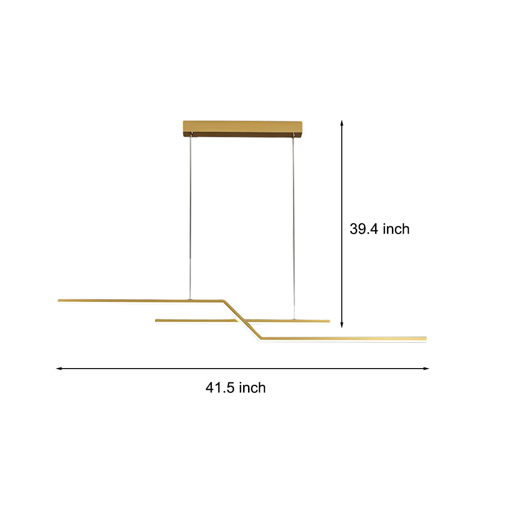 FENWICK MODERN LINEAR DIMMING CHANDELIER