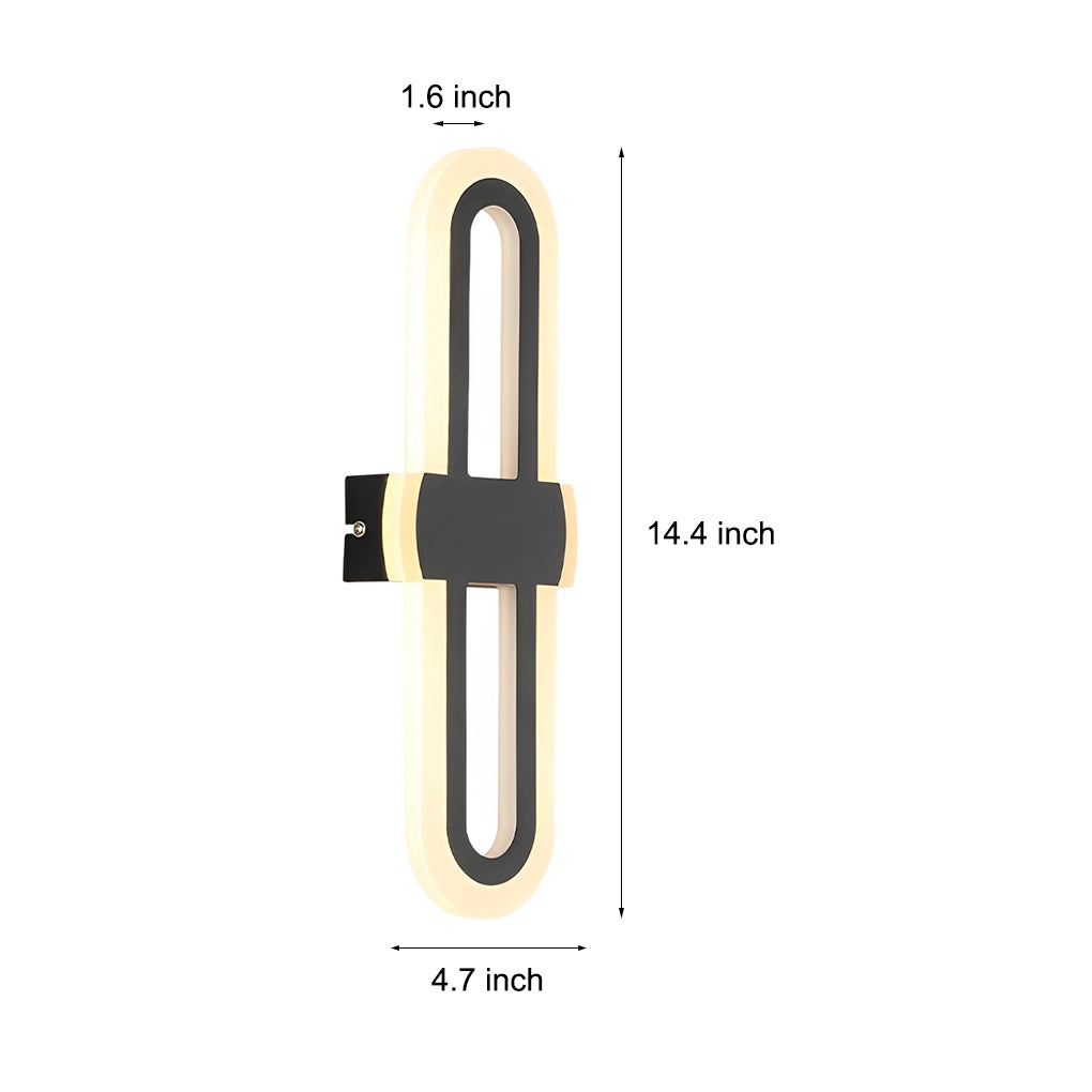 WINTHROP MODERN RECTANGULAR LED WALL SCONCE