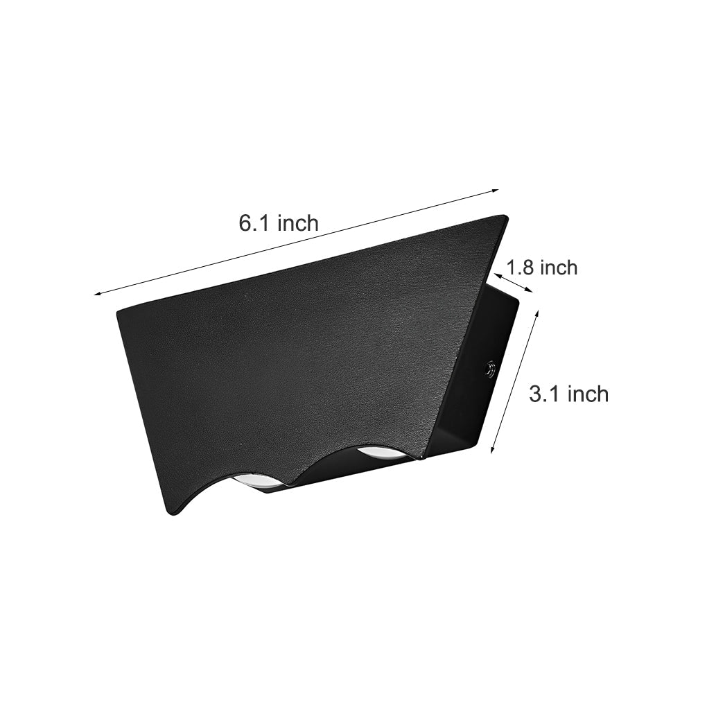 WINDSOR LUMINAIRE BLACK WALL WASHER WITH DUAL LIGHTING