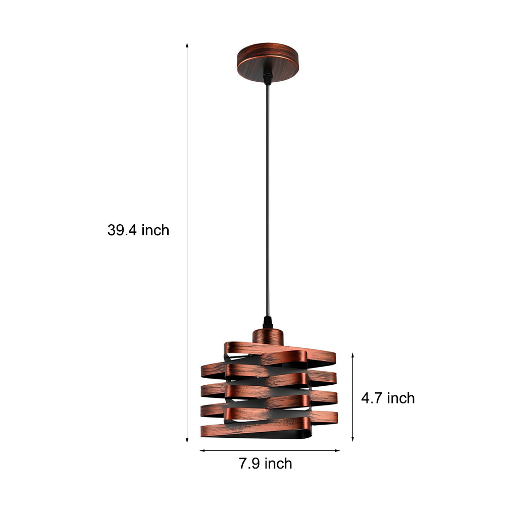BRAMBLETON WOVEN IRON HANGING LANTERN