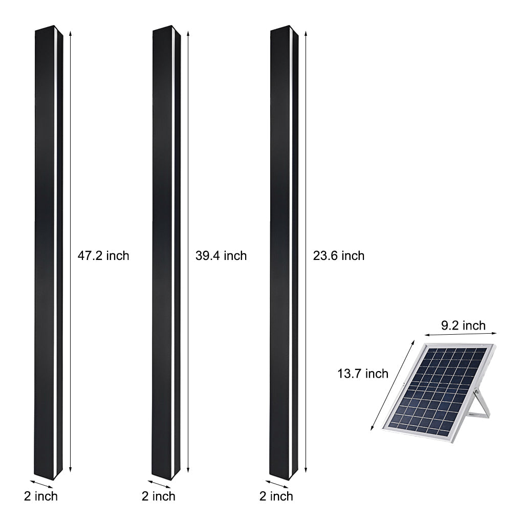 WINTHROP SLIMLINE SOLAR WALL LANTERN, WATER-RESISTANT BLACK FINISH