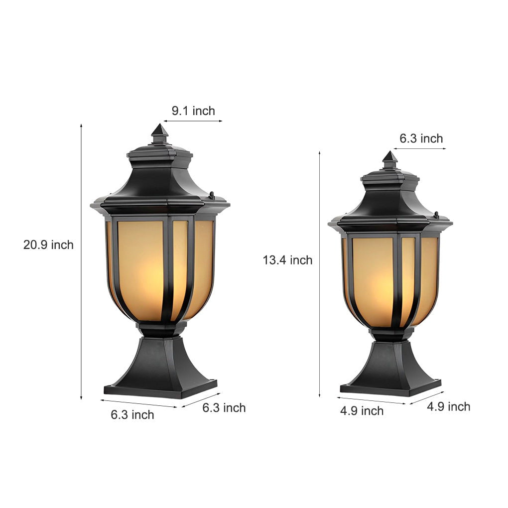 WINCHESTER ALUMINUM WATERPROOF LANTERN PILLAR LIGHT