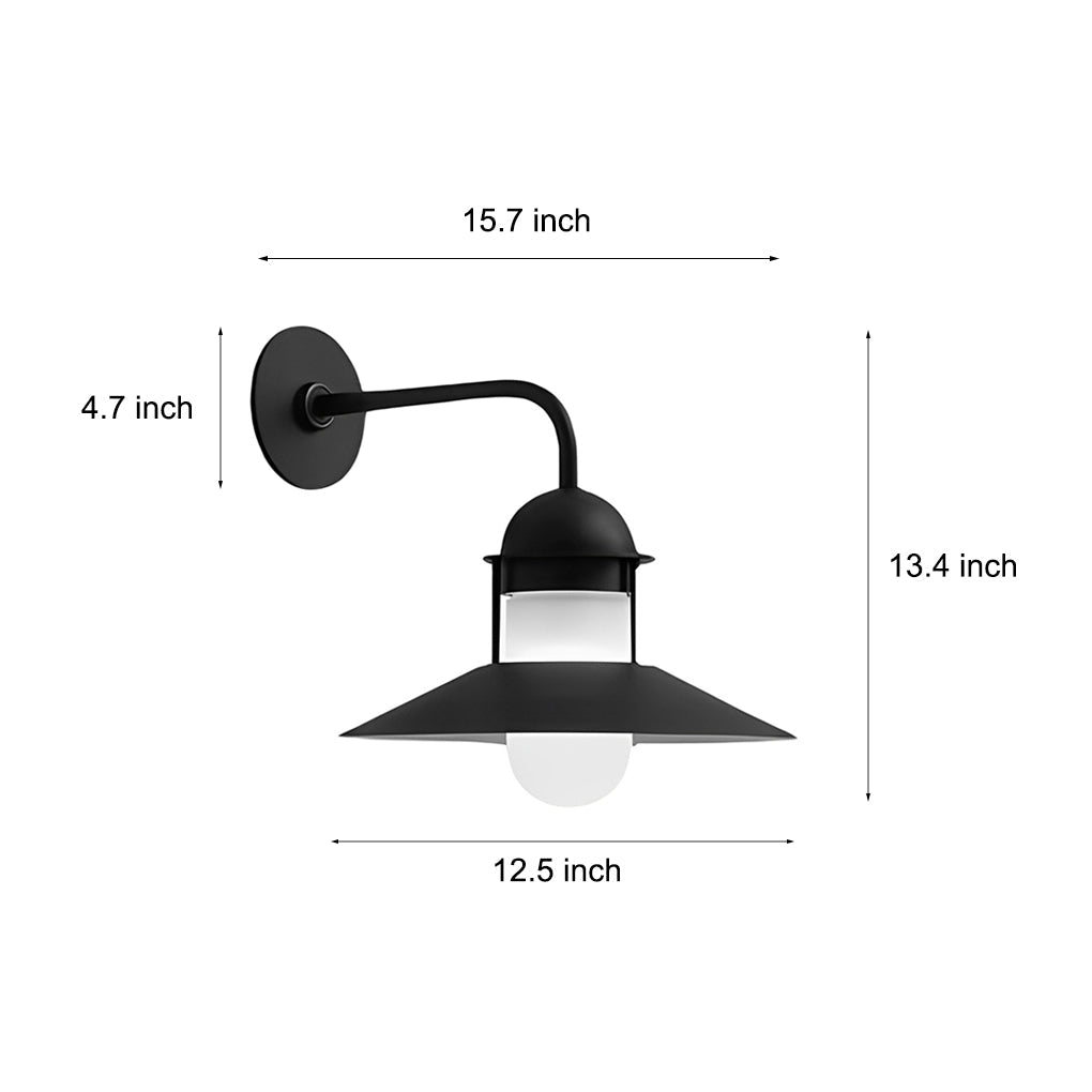 RAVENHALL VINTAGE IRON GLOBE OUTDOOR SCONCE