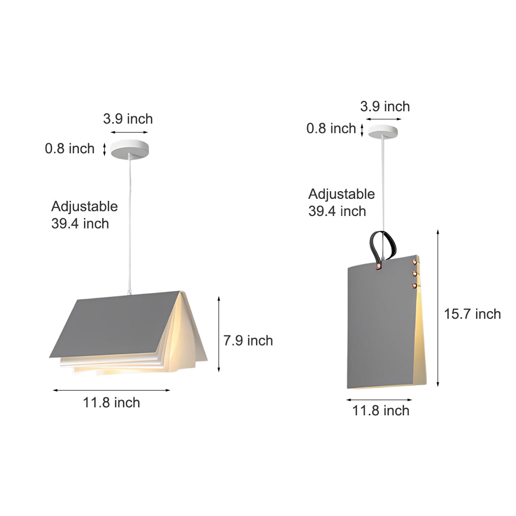 WINTHORPE WHIMSICAL FOLDER PENDANT LIGHT