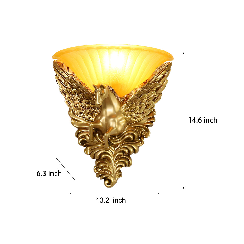 WINDSOR REGENCY RESIN EQUINE WALL LANTERN