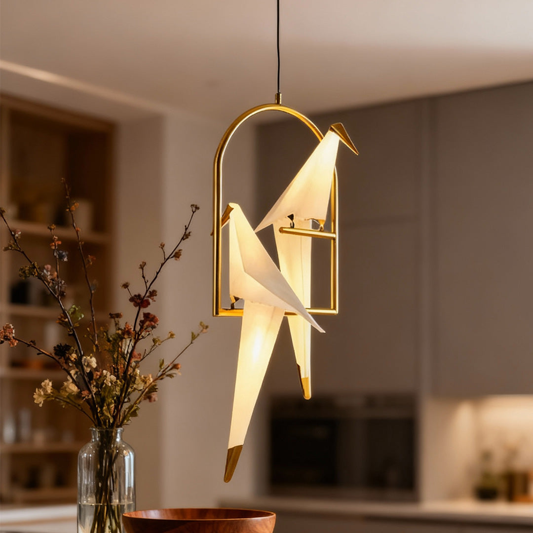 WINDSOR GILDED CRANE WALL LANTERN