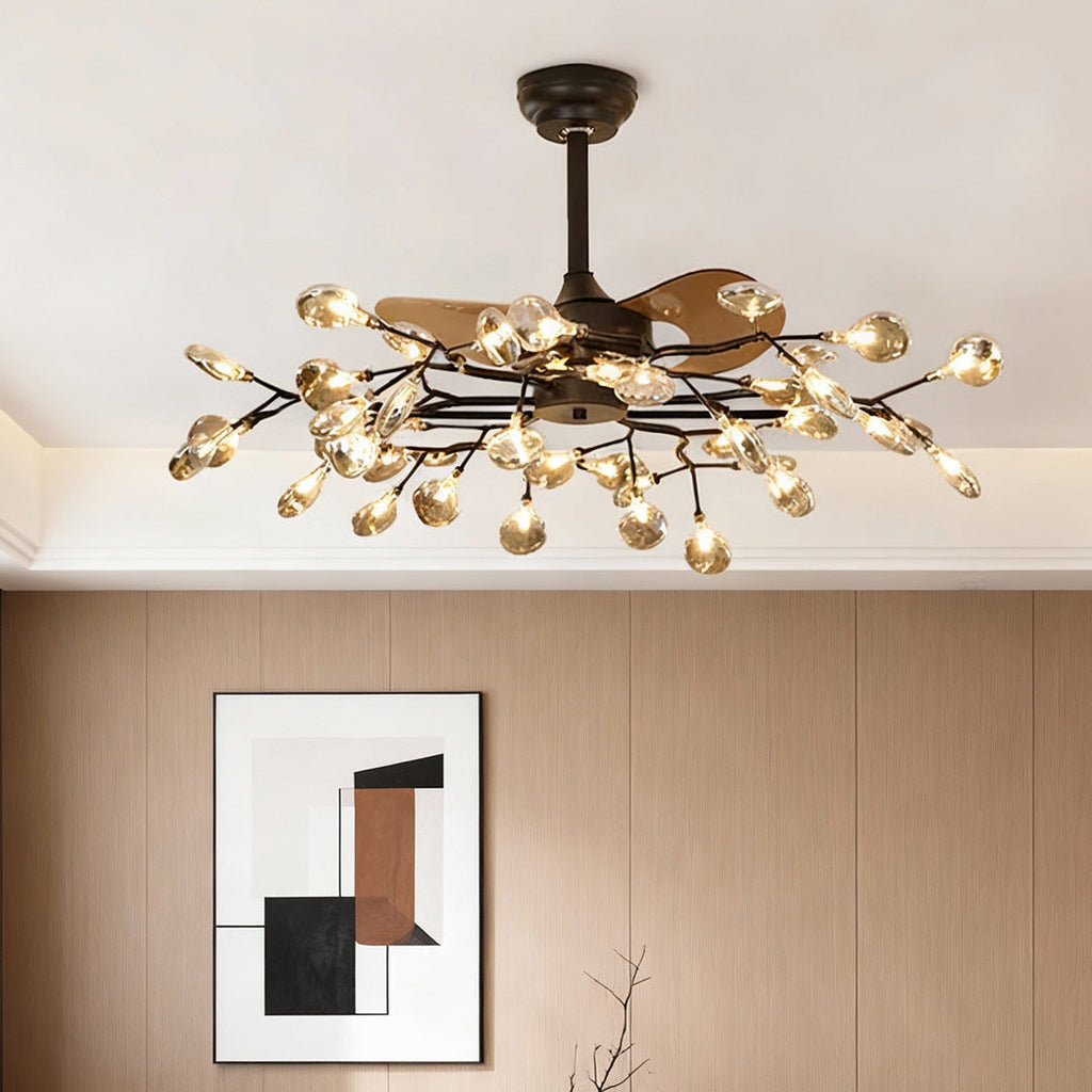 CHARLESTON ARTISAN CEILING LIGHT FAN