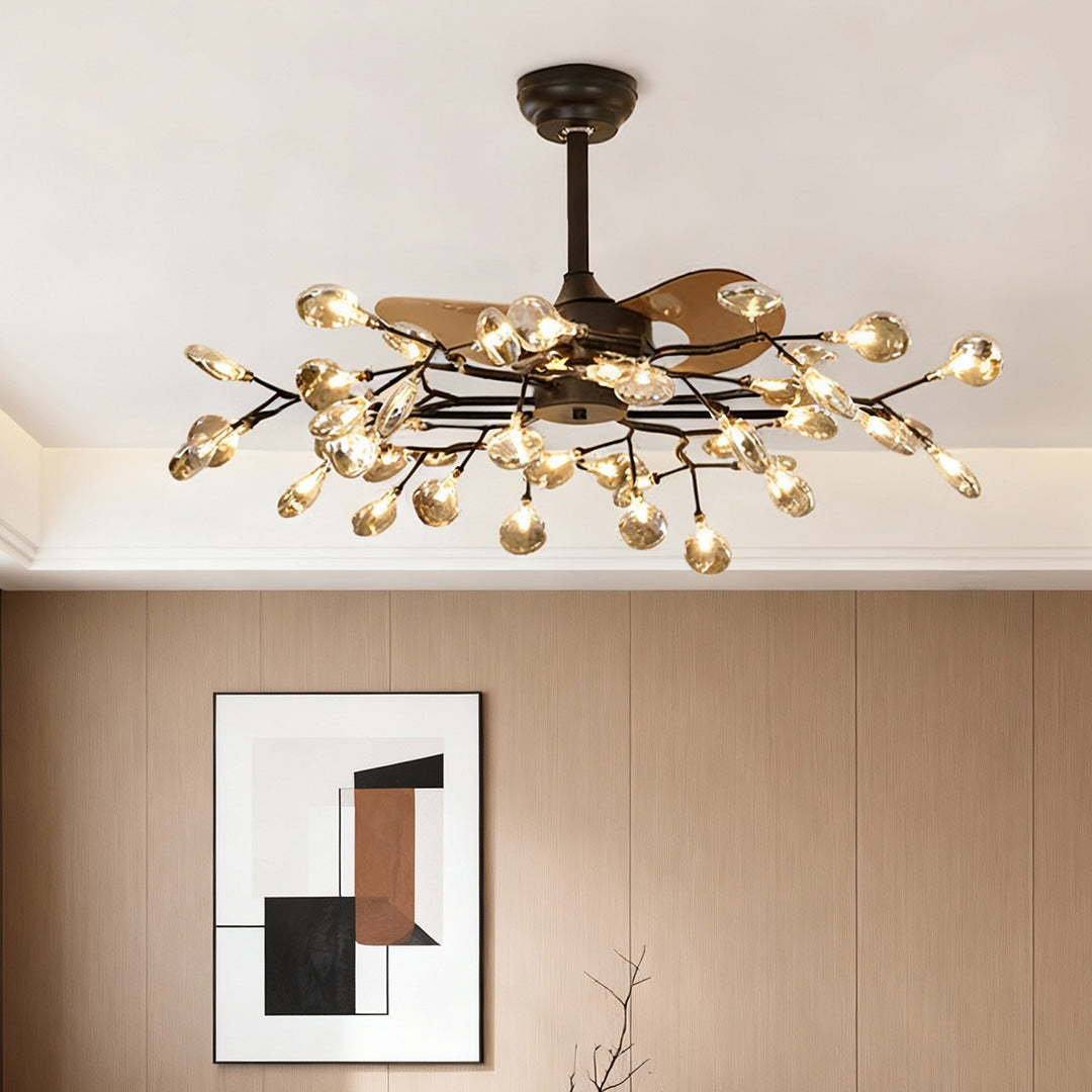 CHARLESTON ARTISAN CEILING LIGHT FAN