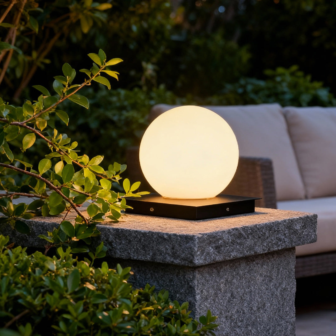 WINCHESTER AQUAPROOF OUTDOOR COLUMN LIGHTS WITH POLYETHYLENE SHADE