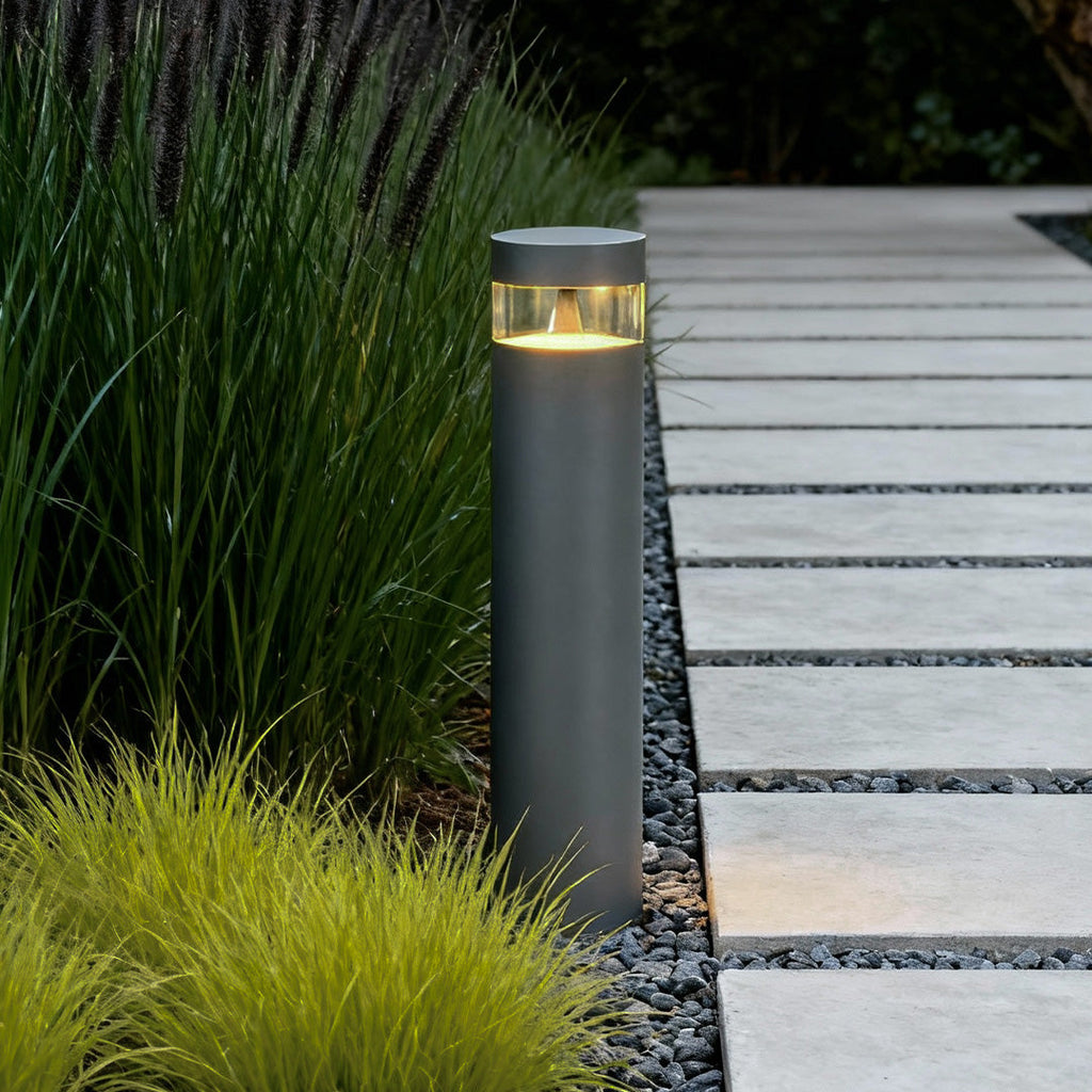 WINTERBOURNE OUTDOOR PATHWAY ILLUMINATOR, LED WATER-RESISTANT MINIMALIST LANTERN