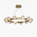 WINTHORPE GLEAMING ORB BRASS CHANDELIER
