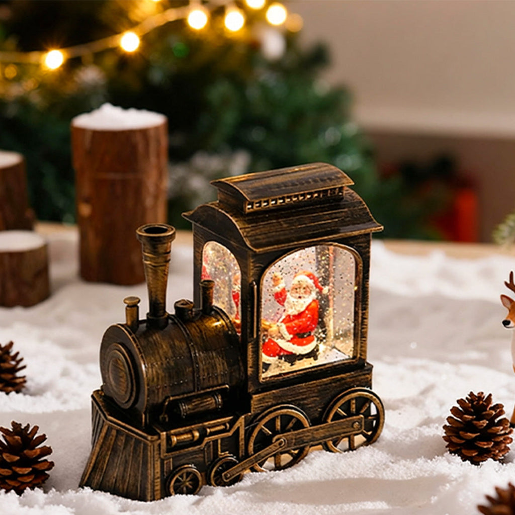 WINTERTON SANTA'S TRAIN SNOWGLOBE LUMINAIRE