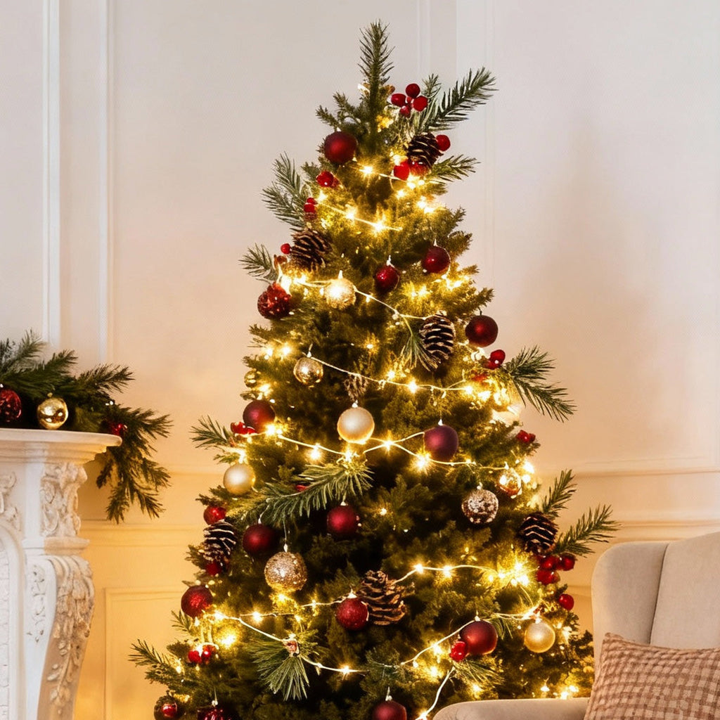 1. **WILLOUGHBY TWINKLING ORB STRING LIGHTS** - A charming duo of luminous orbs designed to drape gracefully, perfect for adding a festive glow to any holiday setting.

2. **TAVISTOCK ILLUMINATED GARLAND SET** - A delightful pair of radiant garlands, idea