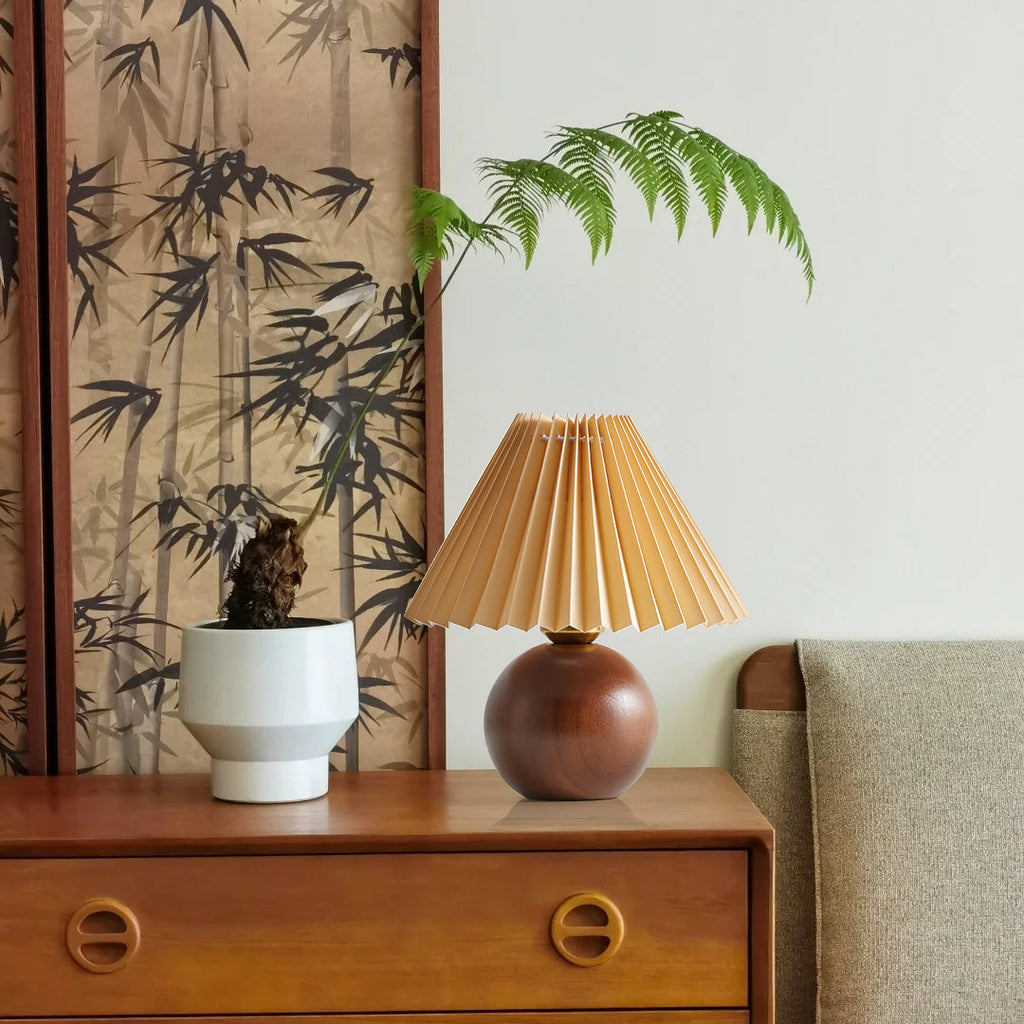 FENWICK RUSTIC WOODEN TABLE ILLUMINATOR