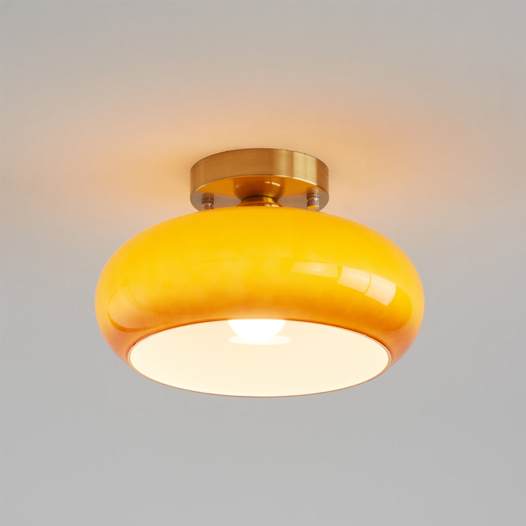 WINTHROP LUMINAIRE WITH ARTISAN GLASS SHADE
