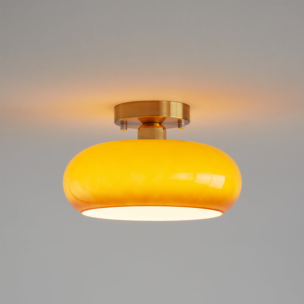 WINTHROP LUMINAIRE WITH ARTISAN GLASS SHADE