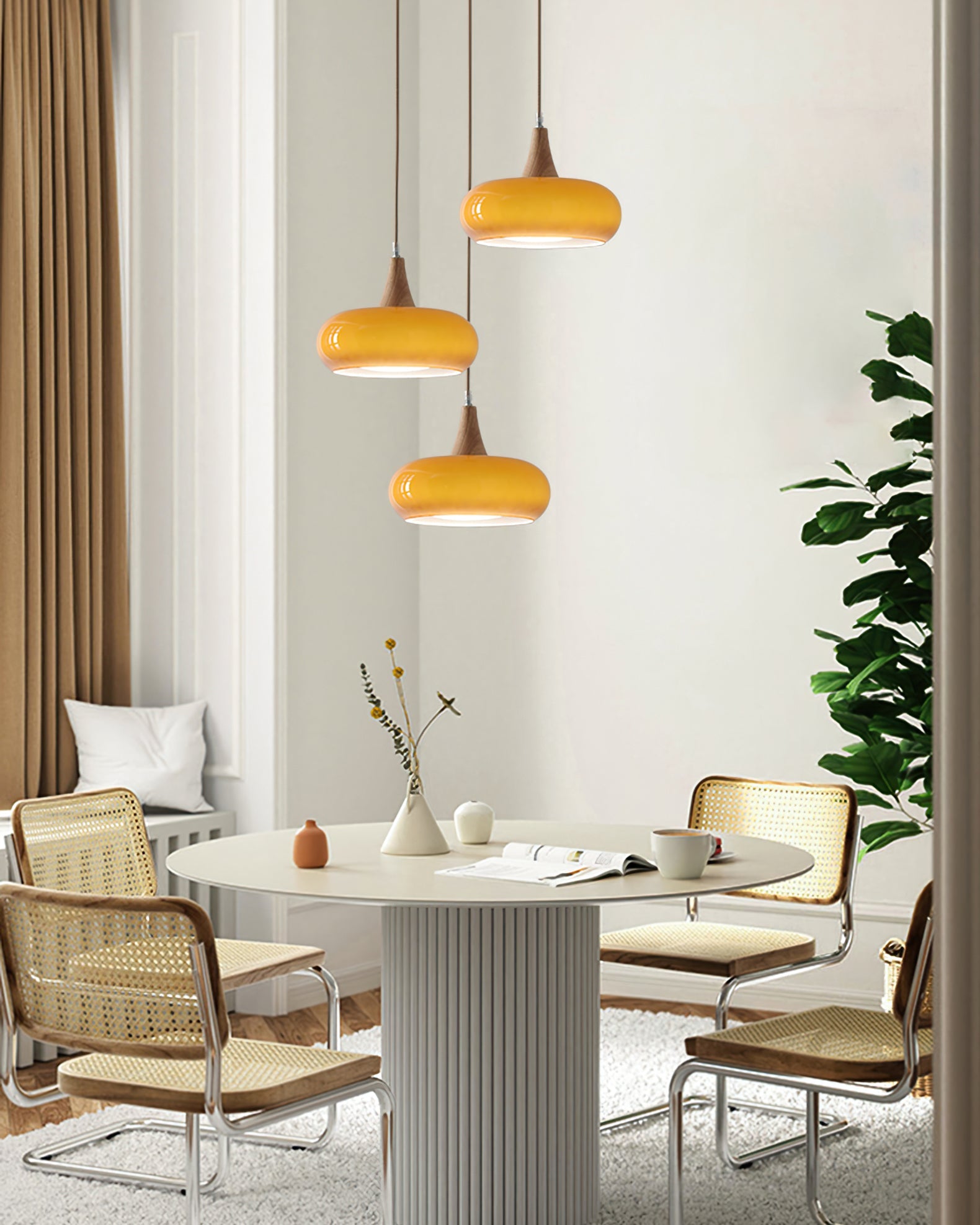 WINDSOR GLAZED CERAMIC PENDANT LUMINAIRE