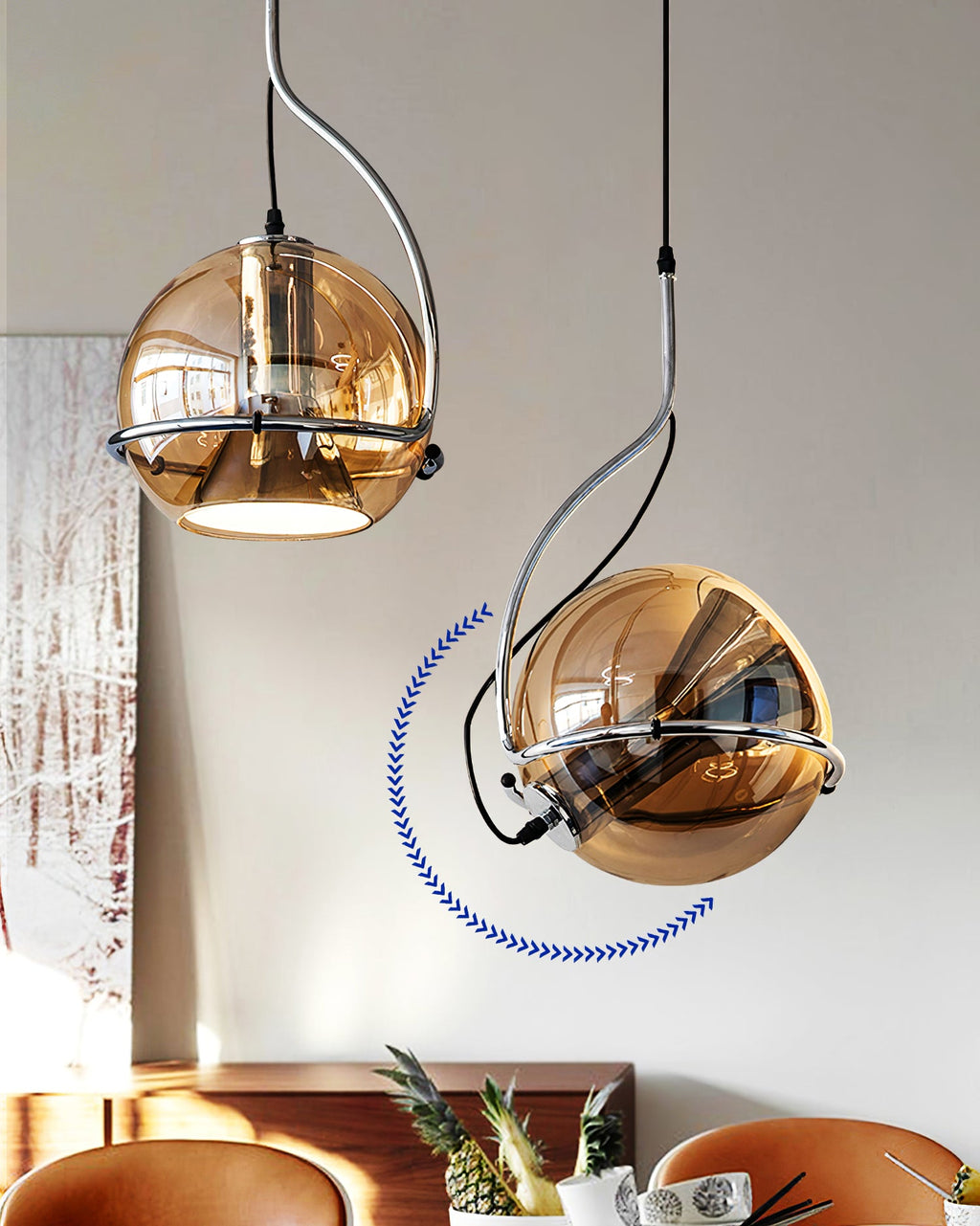 WINTHROP AURORA CIRCLE HANGING LIGHT