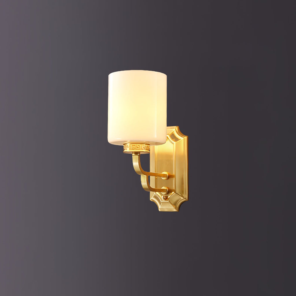 WINTHROP IVORY SHADE WALL SCONCE