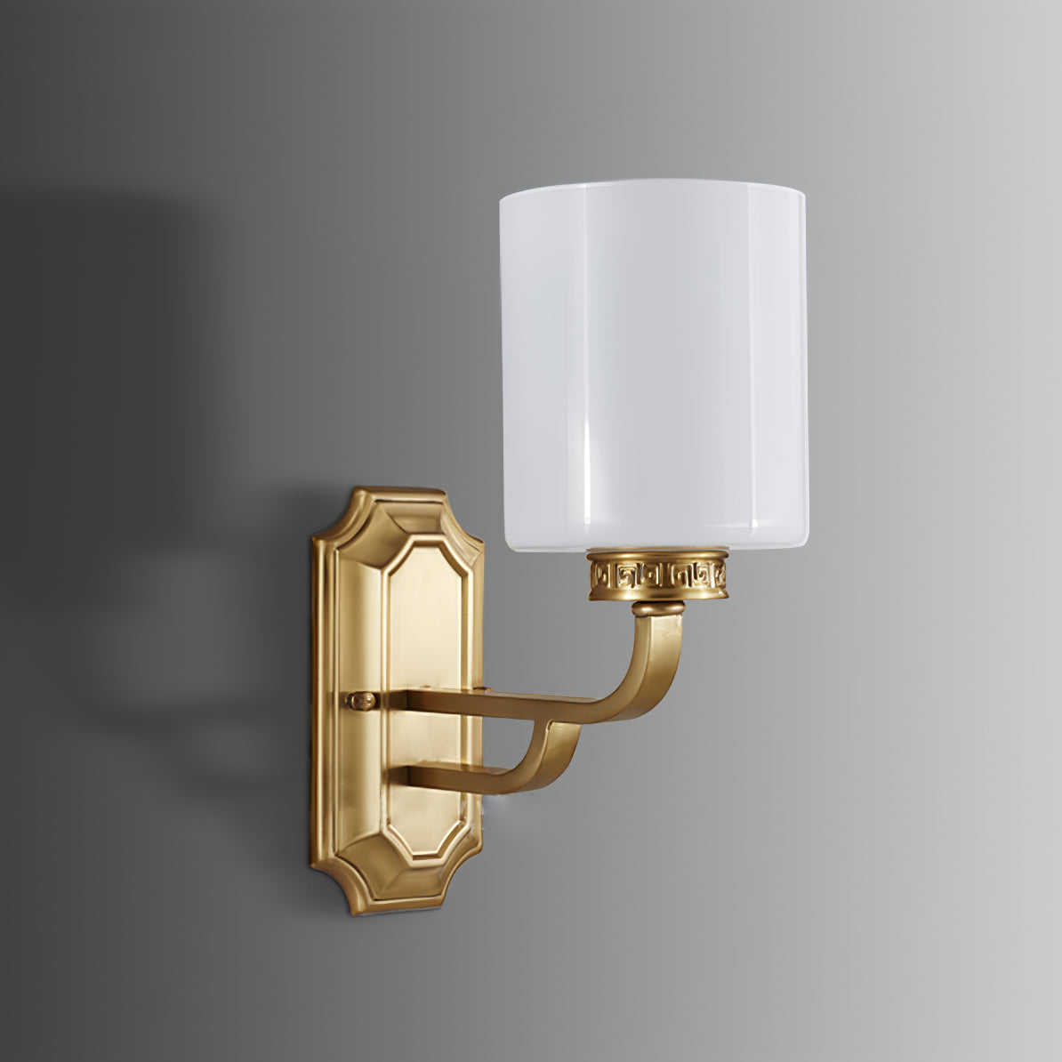WINTHROP IVORY SHADE WALL SCONCE