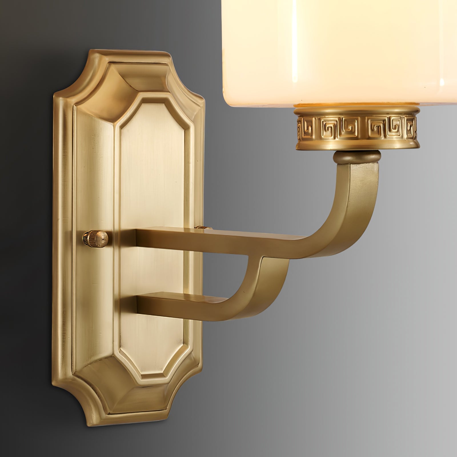 WINTHROP IVORY SHADE WALL SCONCE