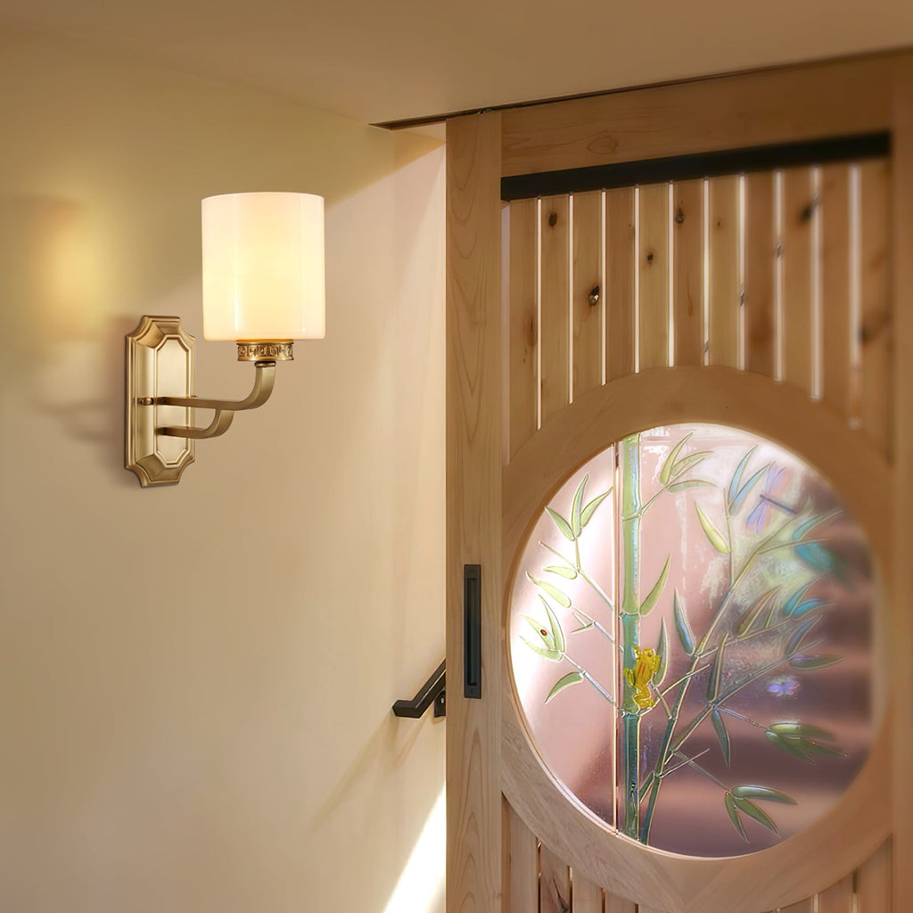 WINTHROP IVORY SHADE WALL SCONCE