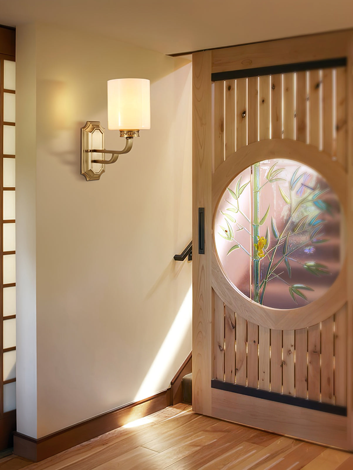 WINTHROP IVORY SHADE WALL SCONCE