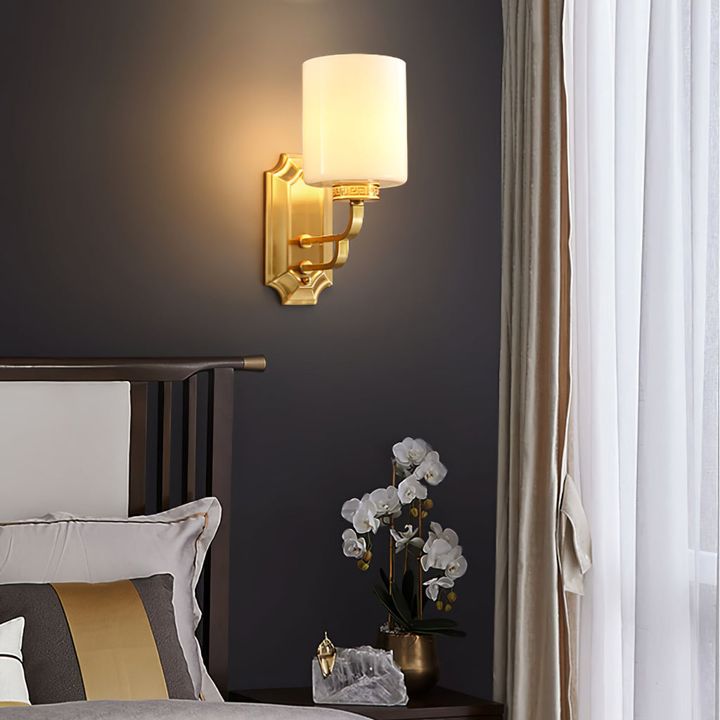 WINTHROP IVORY SHADE WALL SCONCE