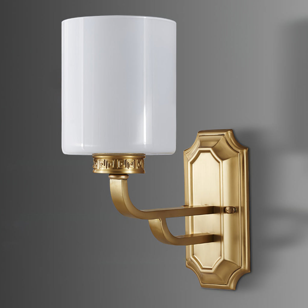WINTHROP IVORY SHADE WALL SCONCE