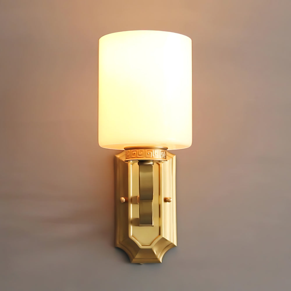WINTHROP IVORY SHADE WALL SCONCE